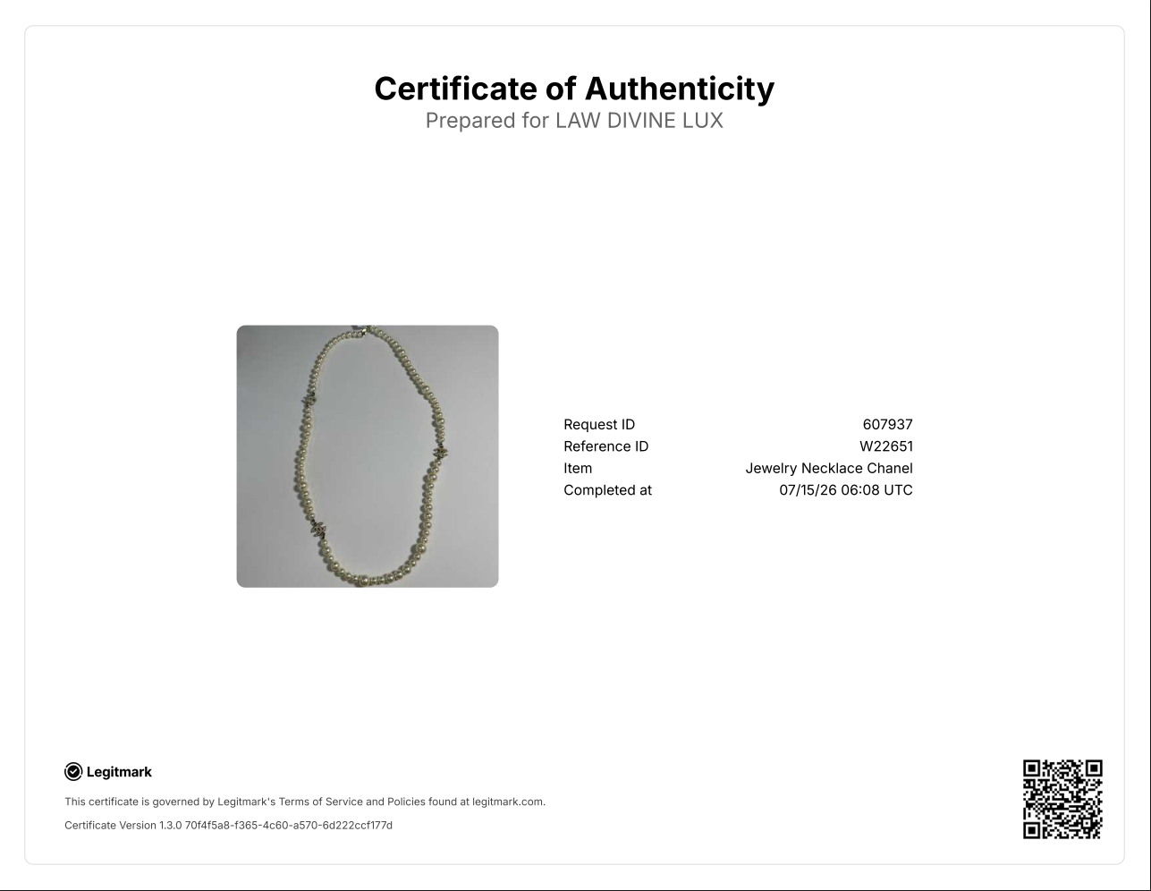 Double C Long Pearl Necklace W22651
