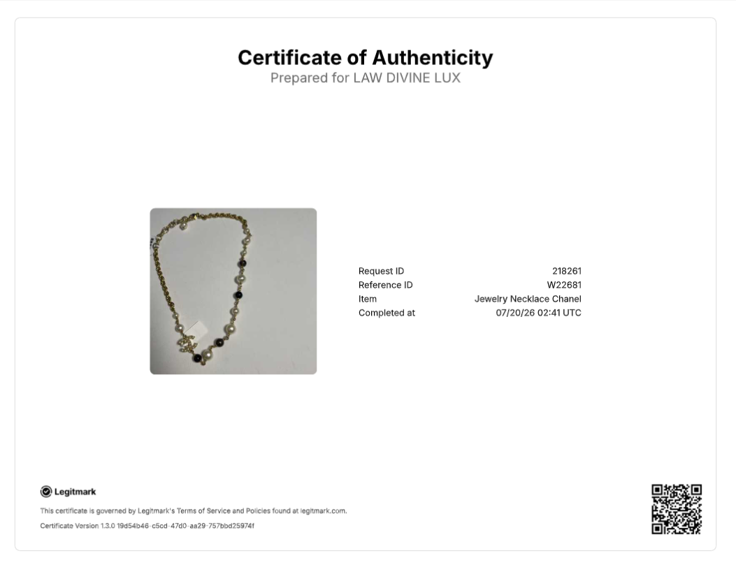 Chanel Glass Pearl, Black Bead, & Crystal CC Choker Necklace W22681