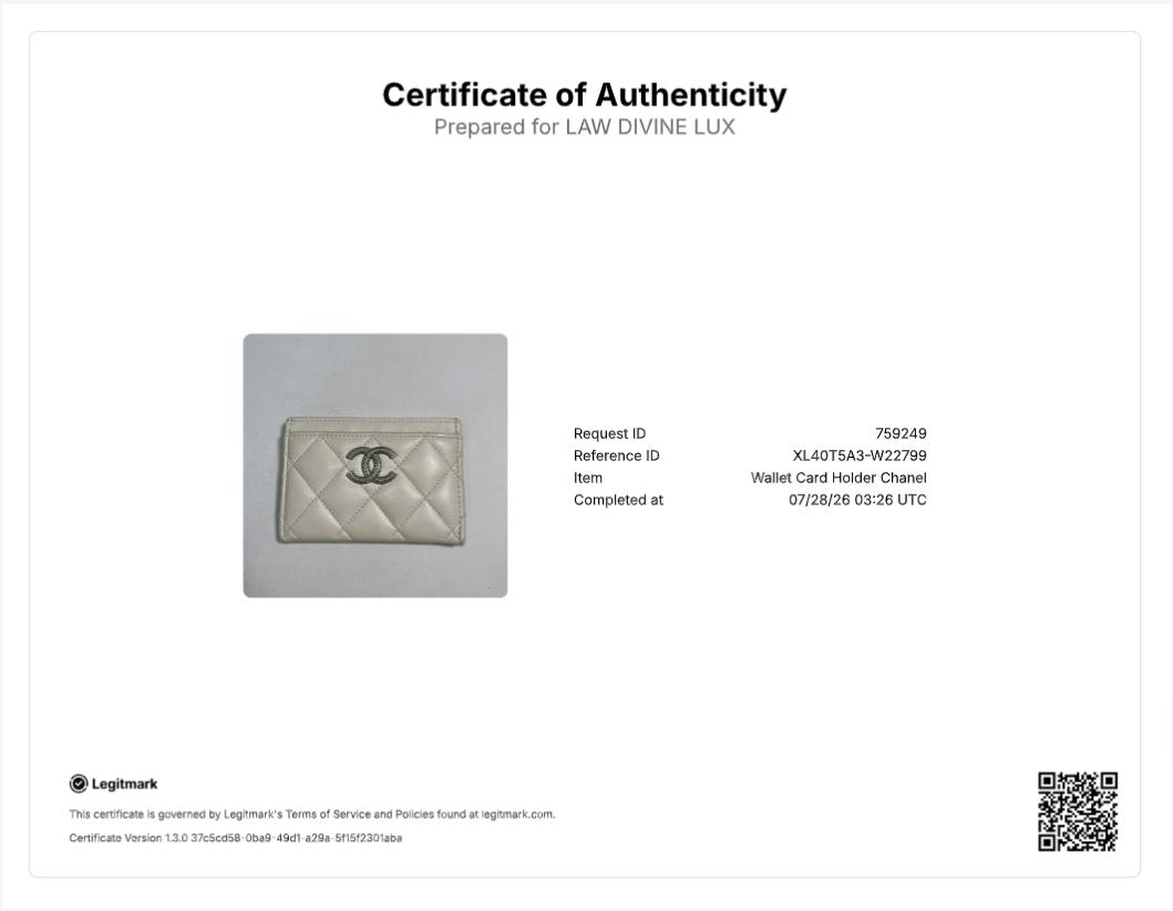 Chanel Classic CC Card Holder W22799