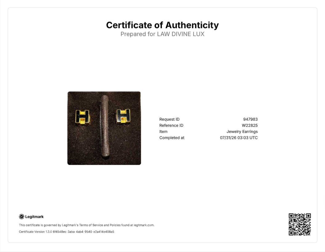 Hermès Cage d'H Earrings W22825