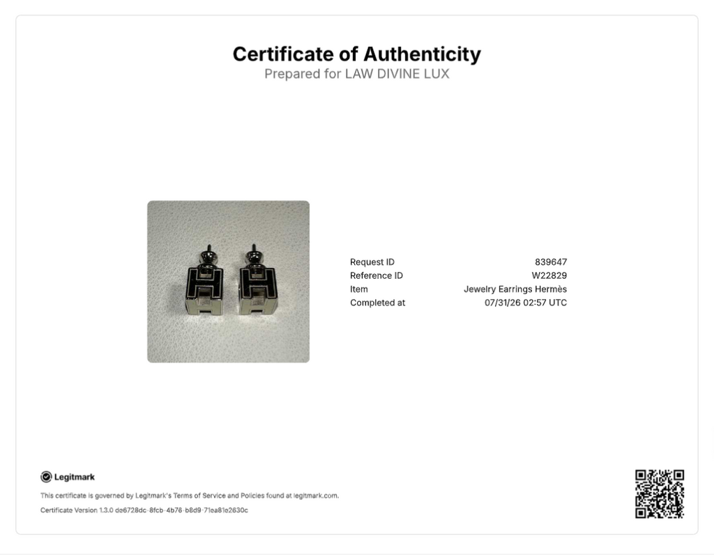 Hermès Cage d'H Earrings W22829