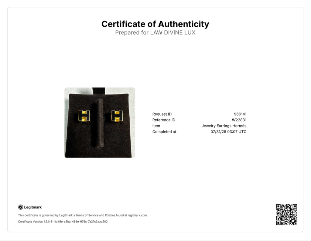 Hermès Cage d'H Earrings W22831