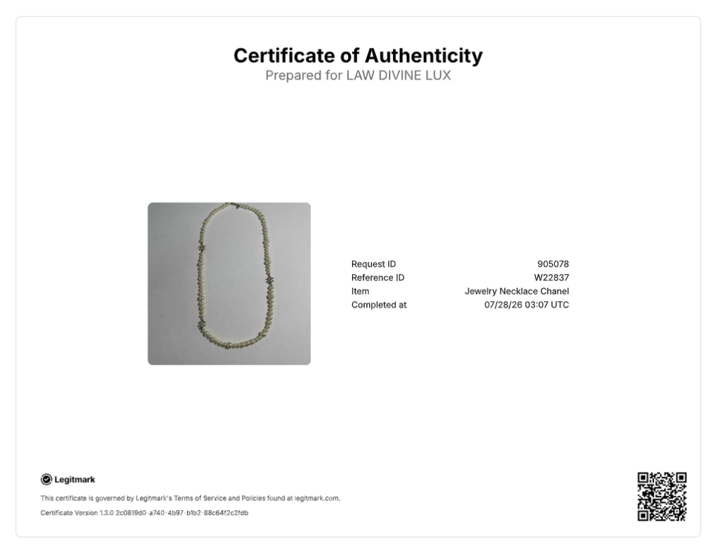 Chanel CC Logo Faux Long Sautoir Necklace W22837
