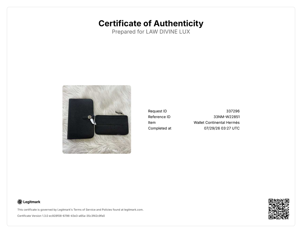 Hermes Dogon Duo Wallet twins W22851