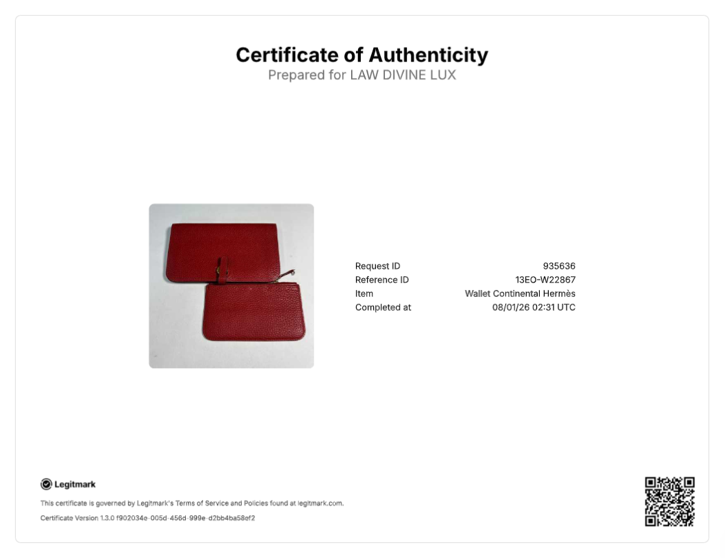 Hermès Dogon Duo wallet W22867