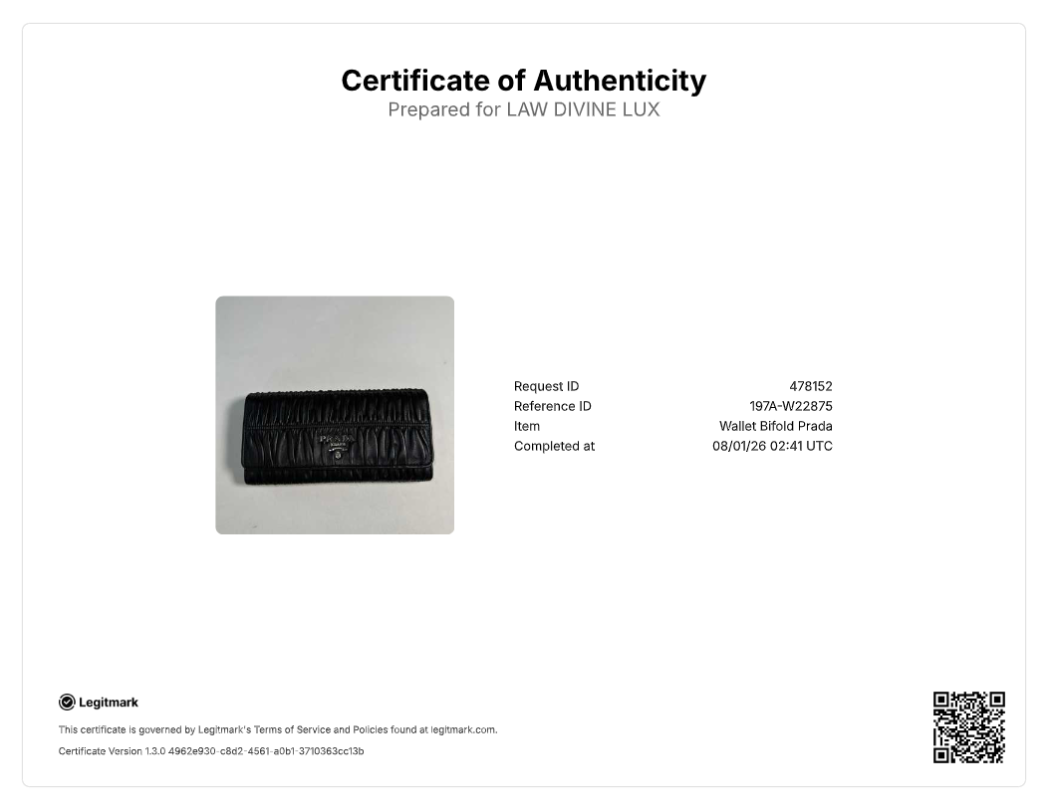 Prada Nappa Gaufre Wallet On Chain W22875