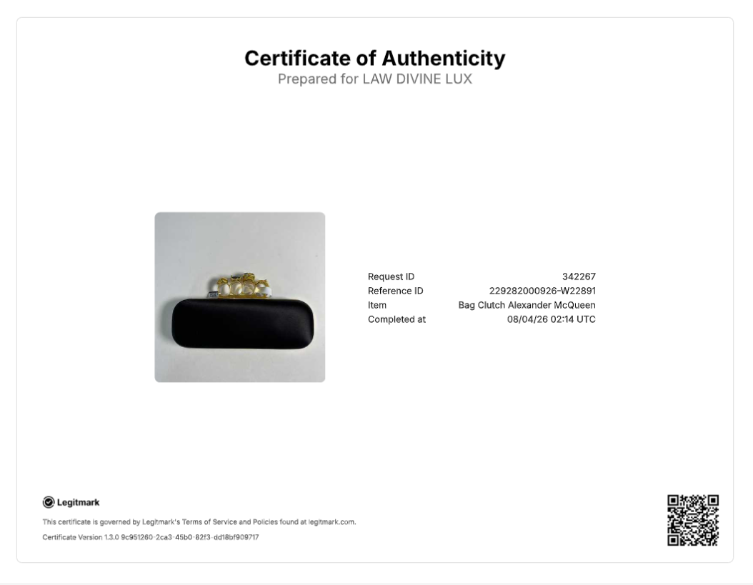 Alexander McQueen Satin Four-Ring Knuckle Box Clutch W22891