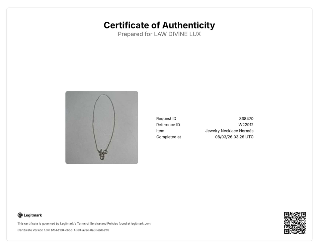 Hermès Chaîne d'Ancre Pendant Necklace W22912