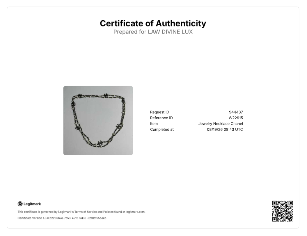 Chanel long CC necklace W22915