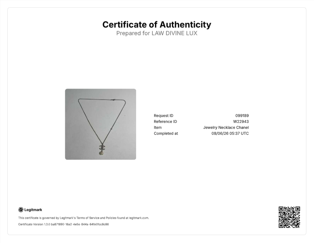 Chanel CC Faux Necklace W22943