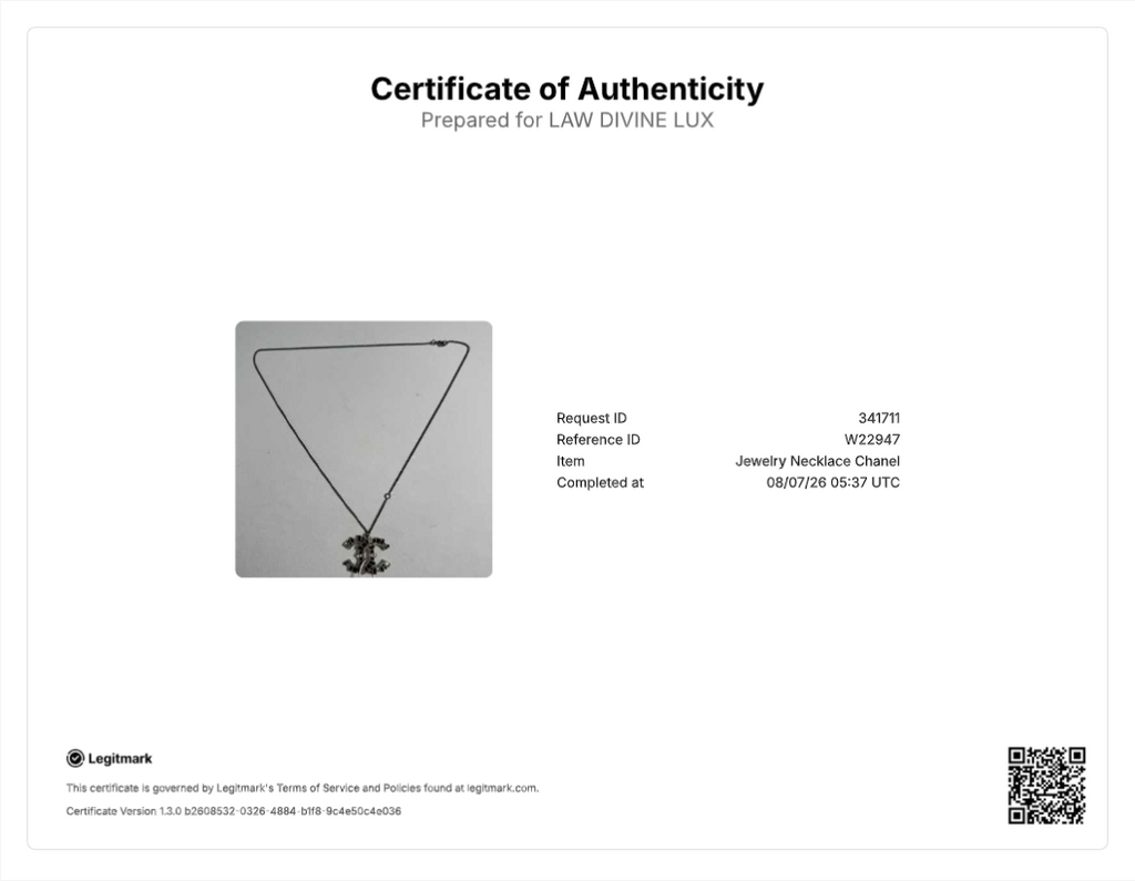 Chanel CC Pendant Necklace W22947