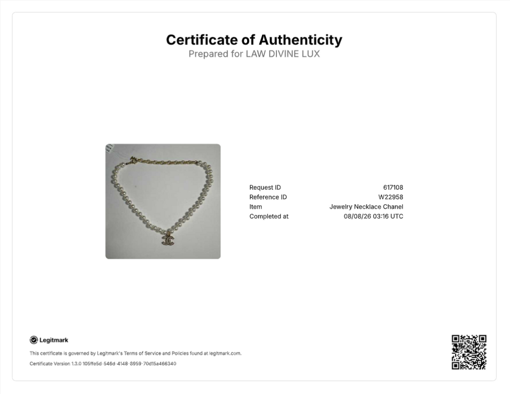 Chanel CC Pendant Necklace W22958