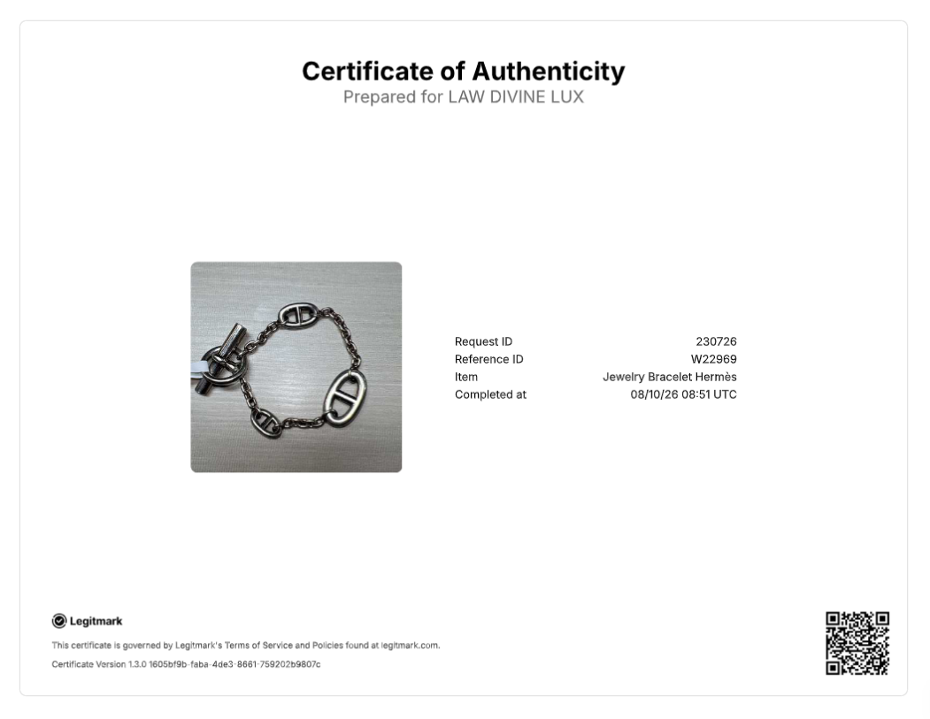 Hermès Chaine d'Ancre Farandole Bracelet W22969