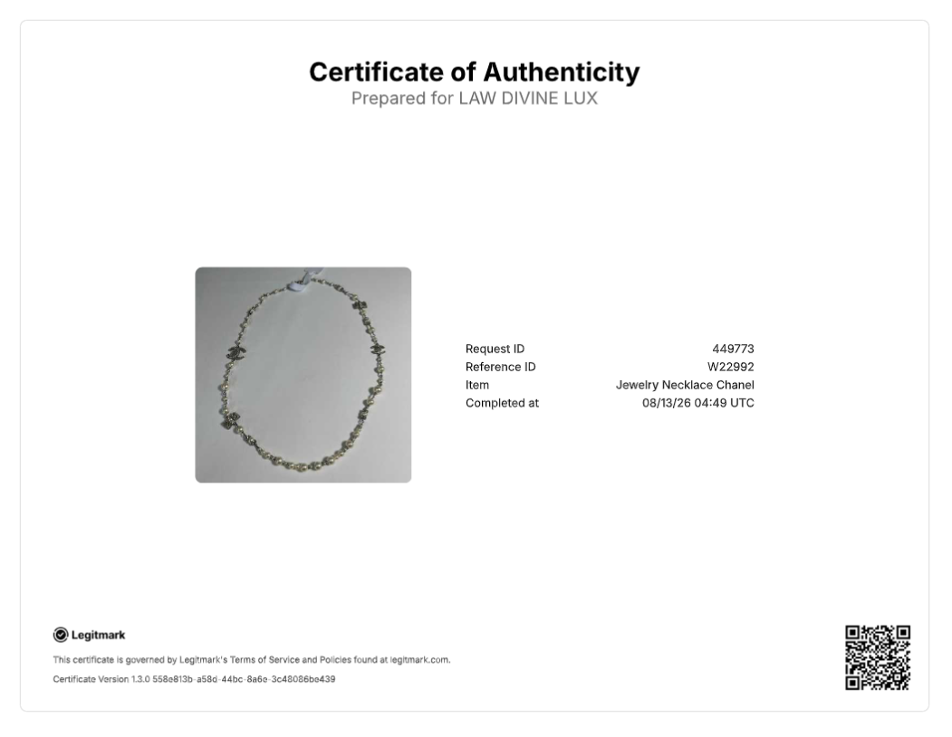 Chanel CC Faux  Bead Long Necklace W22992