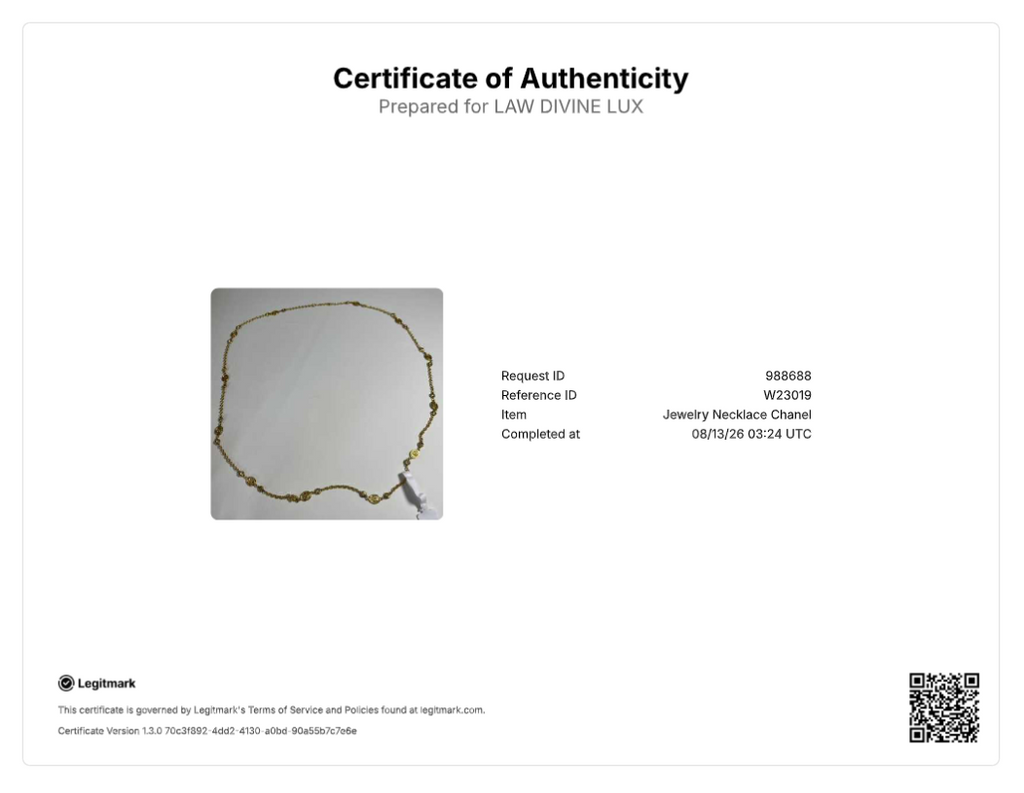 Chanel Vintage Gold CC Coin Long Necklace W23019