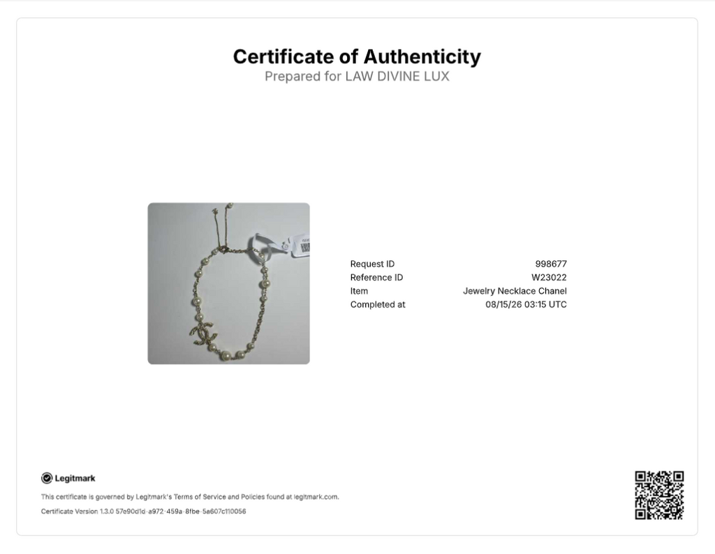 Chanel CC Choker Necklace W23022