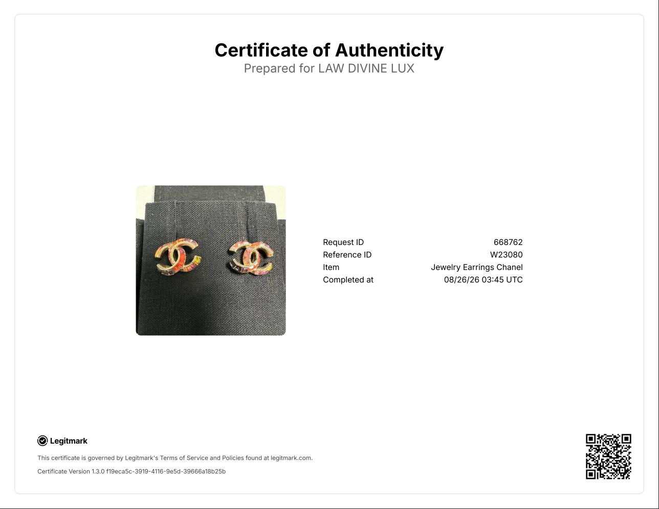 Chanel Multicolor CC Earrings W23080