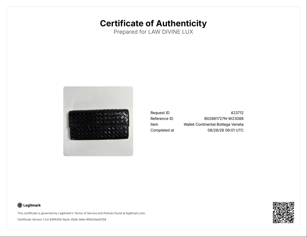 Bottega Veneta Grey Intrecciato Woven Leather French Flap Wallet W23088