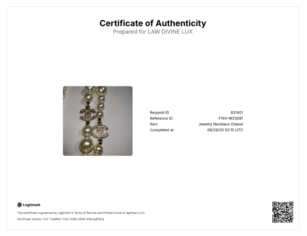 Chanel double-strand faux CC necklace W23091