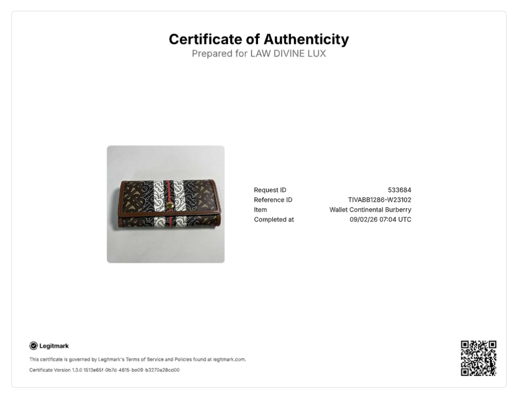 TB Monogram Printed Continental Wallet W23102