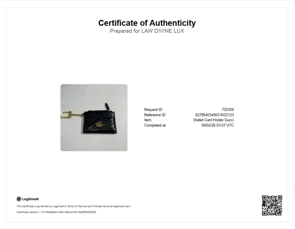 Gucci Double G Logo Leather Card Holder W23123