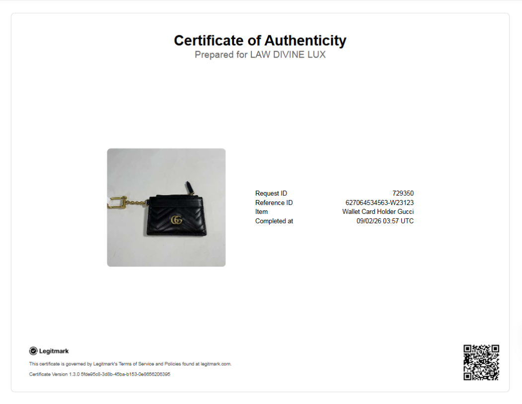 Gucci Double G Logo Leather Card Holder W23123