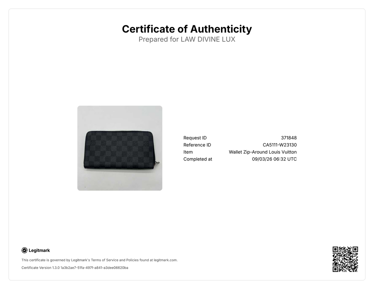 Louis Vuitton Damier Graphite Zippy Organizer Wallet  twins W23130