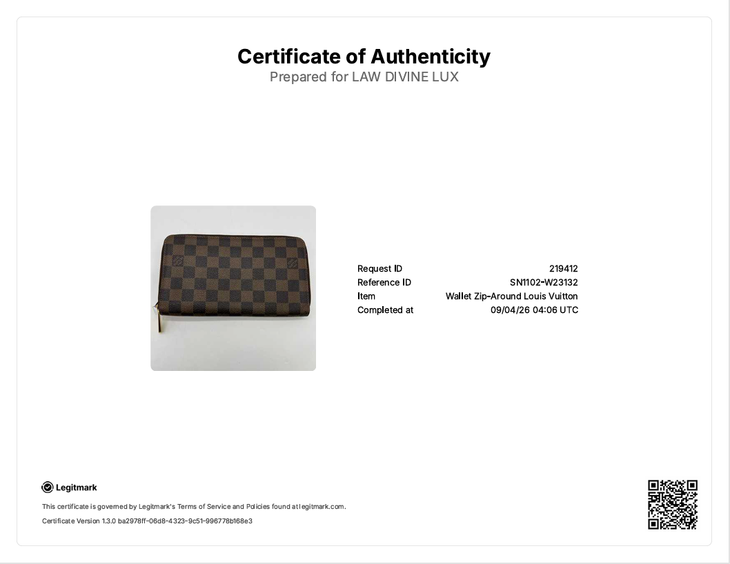 Damier Ebene Zippy Wallet W23132