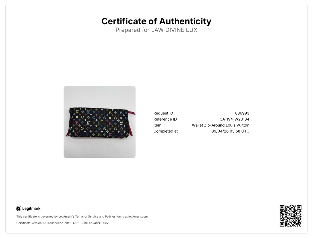 2011 Multicolore Monogram Pattern Continental Wallet W23134