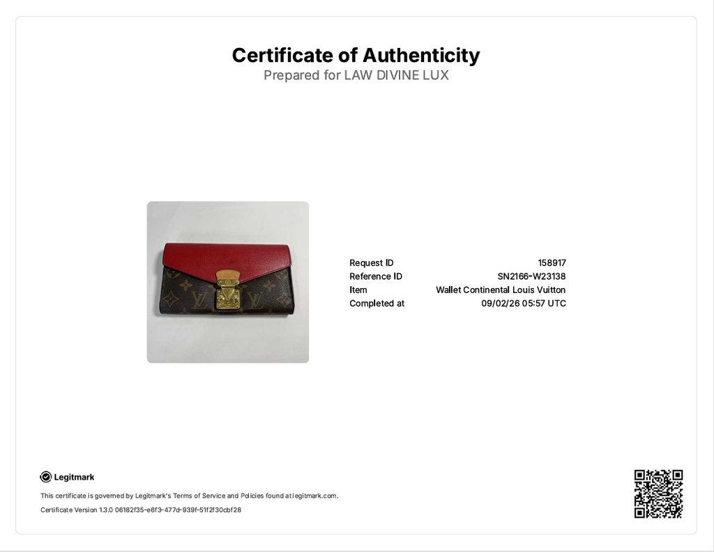 Monogram Pallas Wallet Cherry W23138