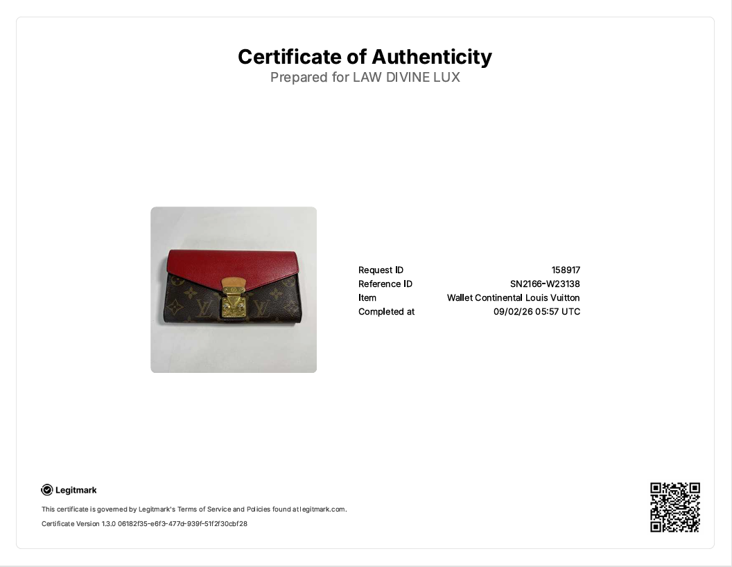 Monogram Pallas Wallet Cherry W23138
