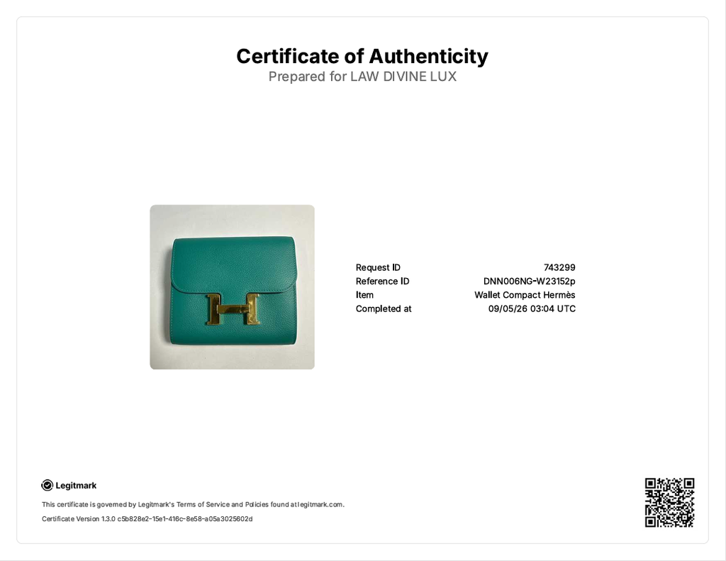 Constance Wallet Tadelakt Compact W23152