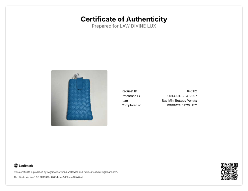 Bottega Veneta Turquoise Intrecciato Phone Case W23197