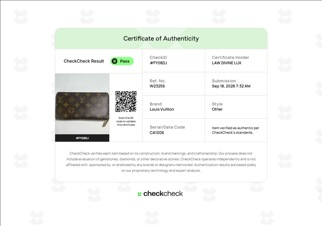 Louis Vuitton Monogram Zippy Wallet W23256