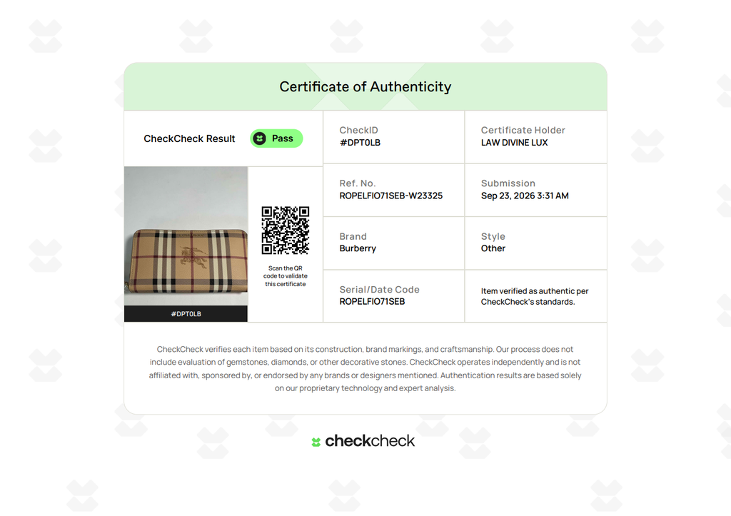 Plaid Print Continental Wallet W23325