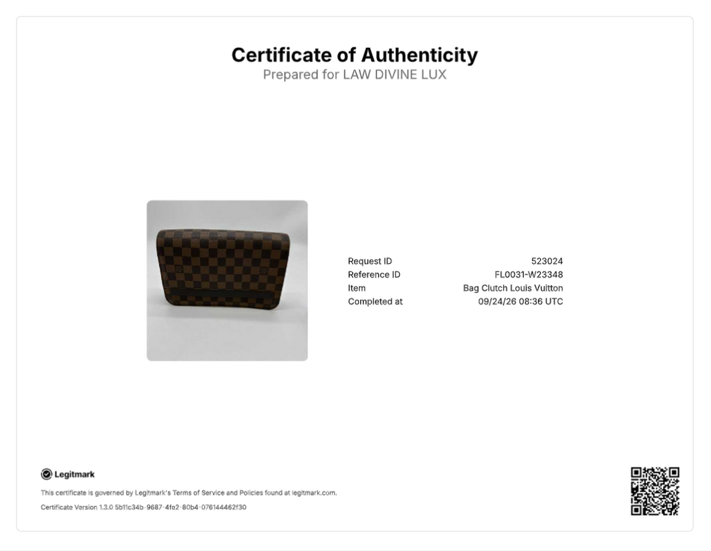 Louis Vuitton Damier Ebene Saint Louis Pochette Clutch Bag W23348