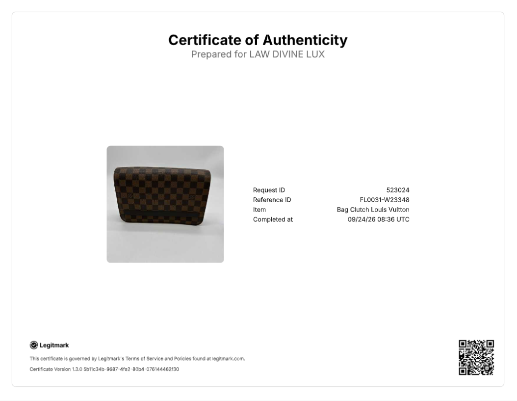 Louis Vuitton Damier Ebene Saint Louis Pochette Clutch Bag W23348