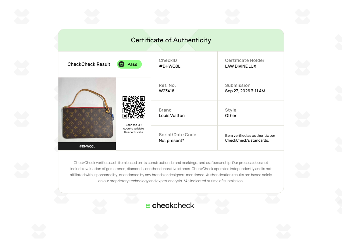 Louis Vuitton Monogram Neverfull MM/GM Pochette W23418