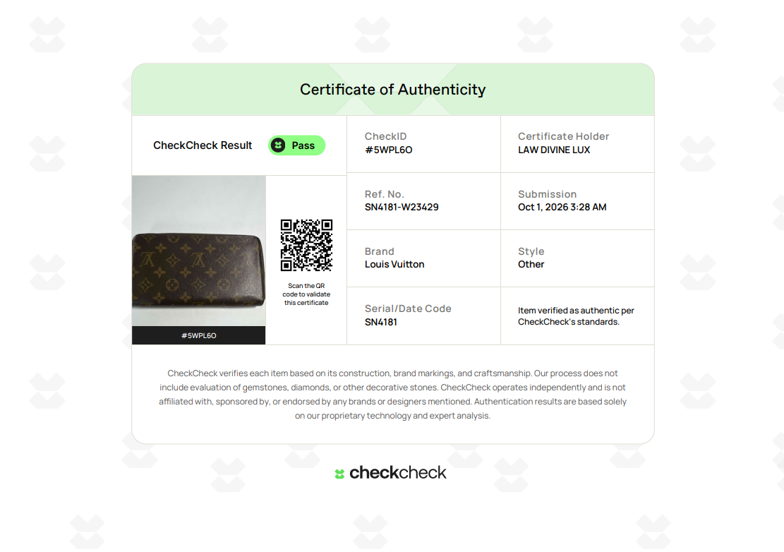 Louis Vuitton Zippy Wallet Monogram W23429