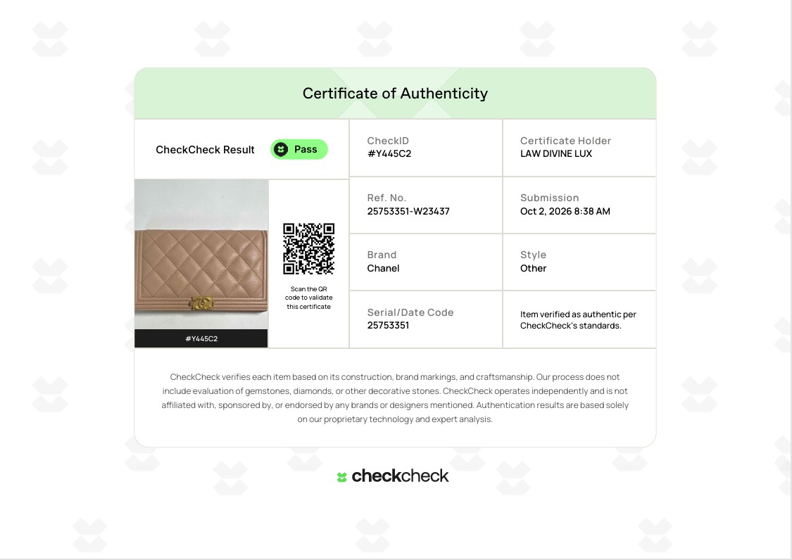 Lambskin Quilted Boy Yen Wallet W23437