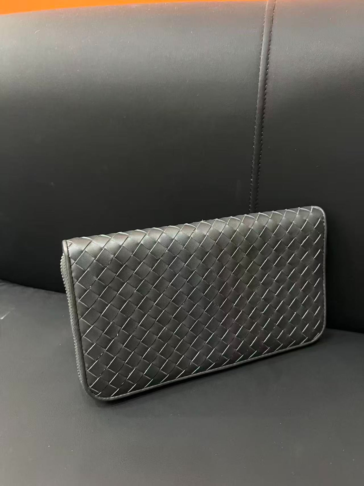 Bottega Veneta Intrecciato Zip-Around Long Wallet Twins W23507