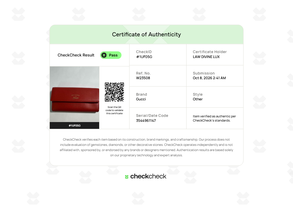 Gucci Swing Leather Continental Wallet W23508