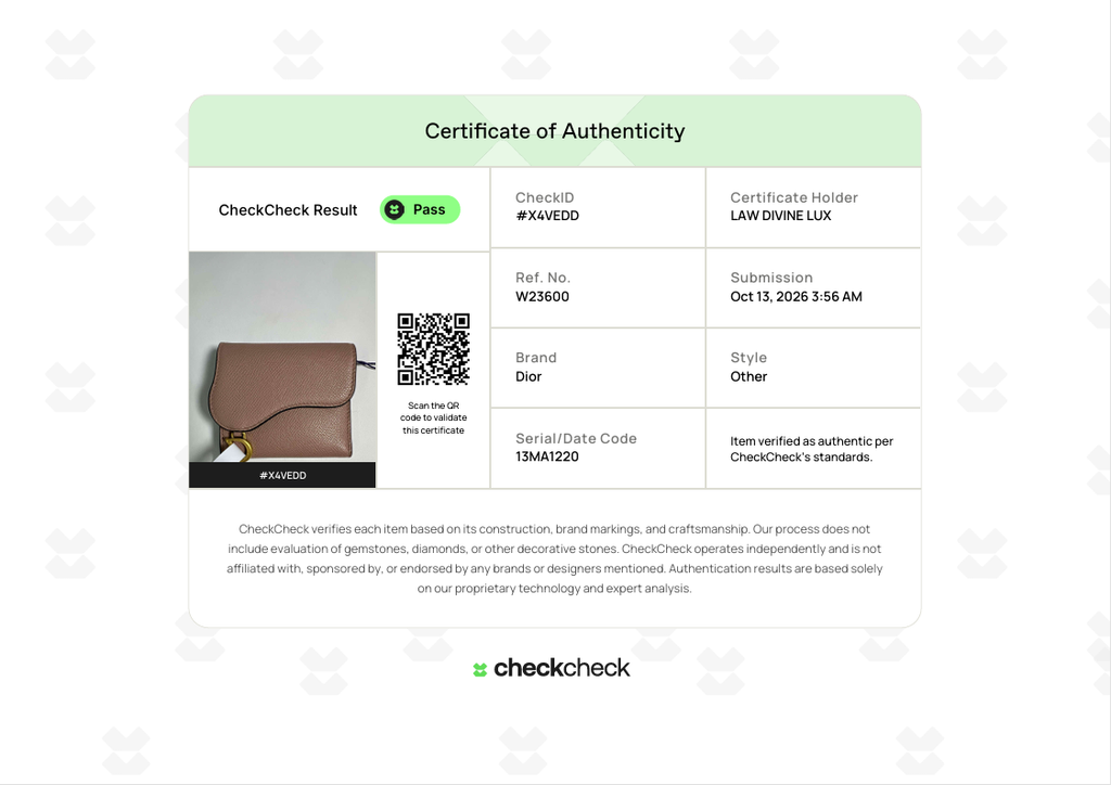Saddle Lotus Wallet Leather Mini W23600