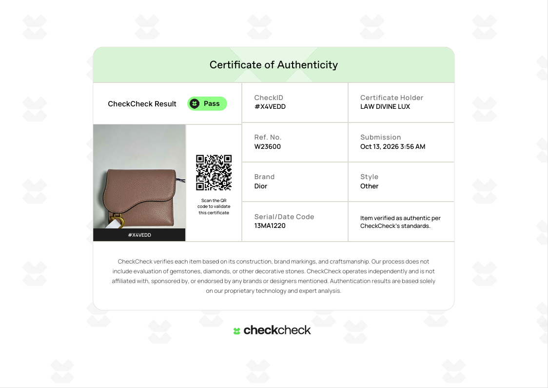 Saddle Lotus Wallet Leather Mini W23600