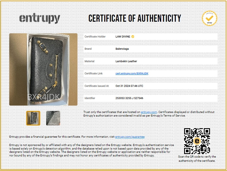 Classic Metallic Edge Money Flap Wallet Leather