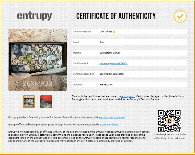 Continental Wallet Blooms Print GG Coated Canvas