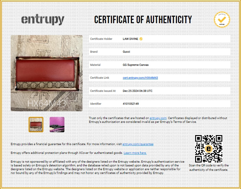 Continental Wallet GG Coated Canvas and Leather Long