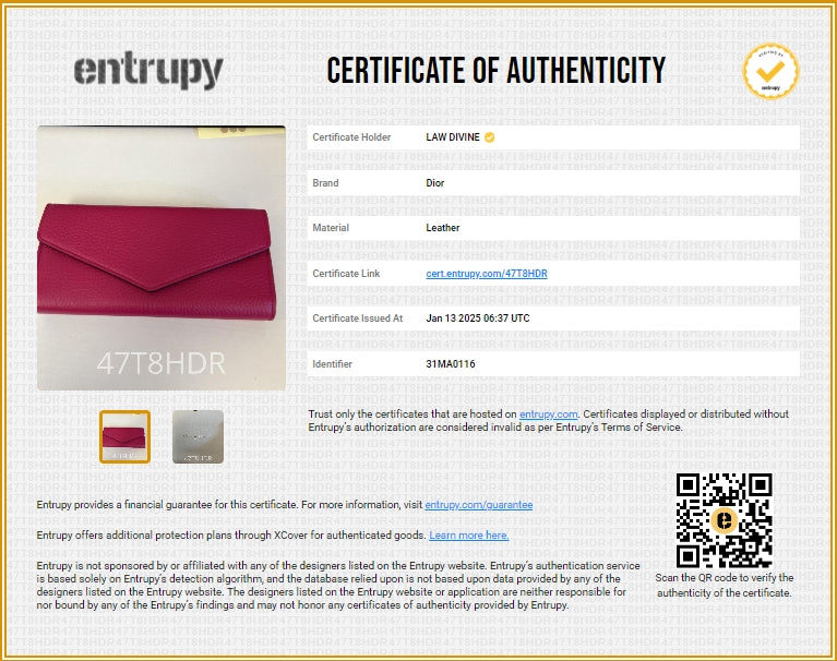 Bullcalf Diorissimo Slim Envelope Wallet