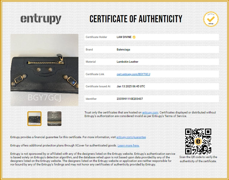 Classic Metallic Edge Money Flap Wallet Leather