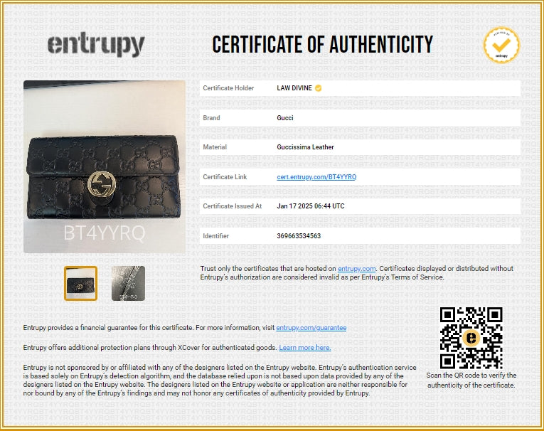 Icon Continental Wallet Guccissima Leather